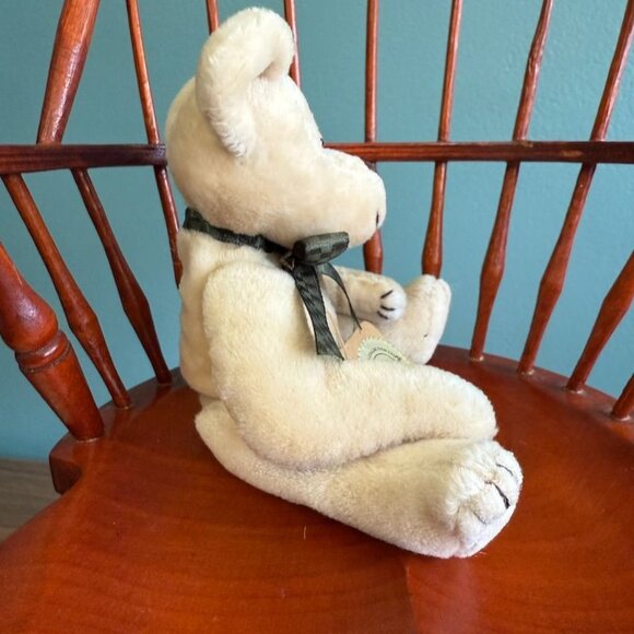 Vtg 90s Boyds Bear Toodle PaDoodle 517010-03 Ivory W/ Tags Green Ribbon 7" Joint - Picture 2 of 6